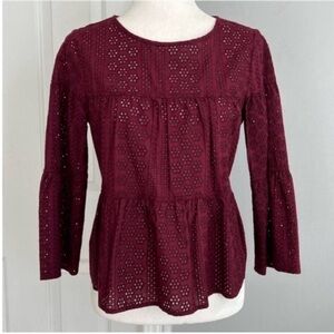 Madewell Top Cranberry Size XS